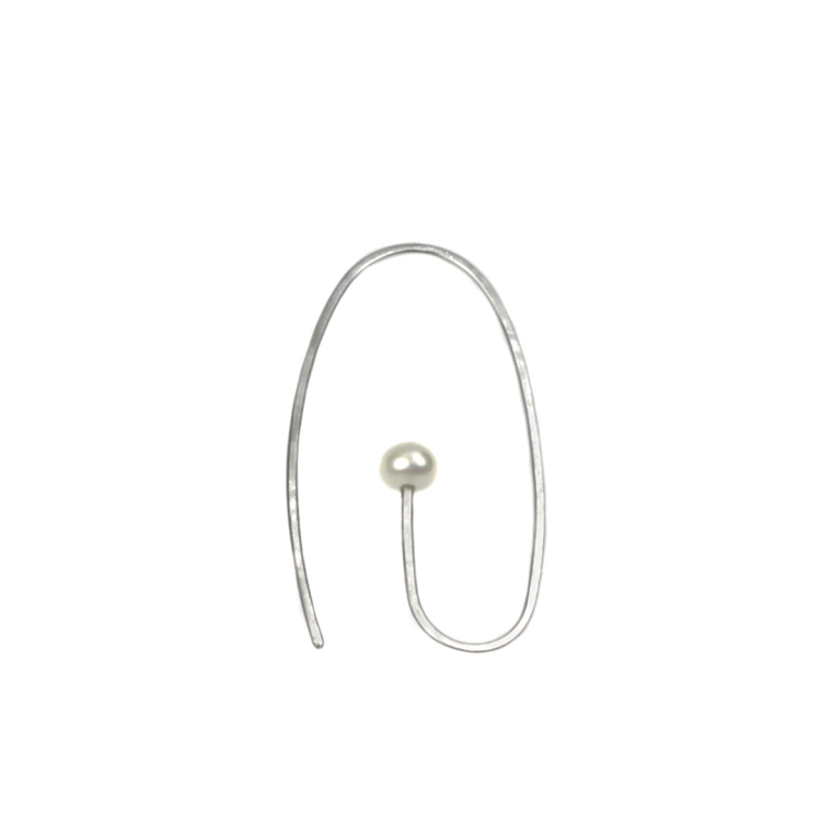 CAMBIO Earhook, LONG, 3cm, with cultured pearl