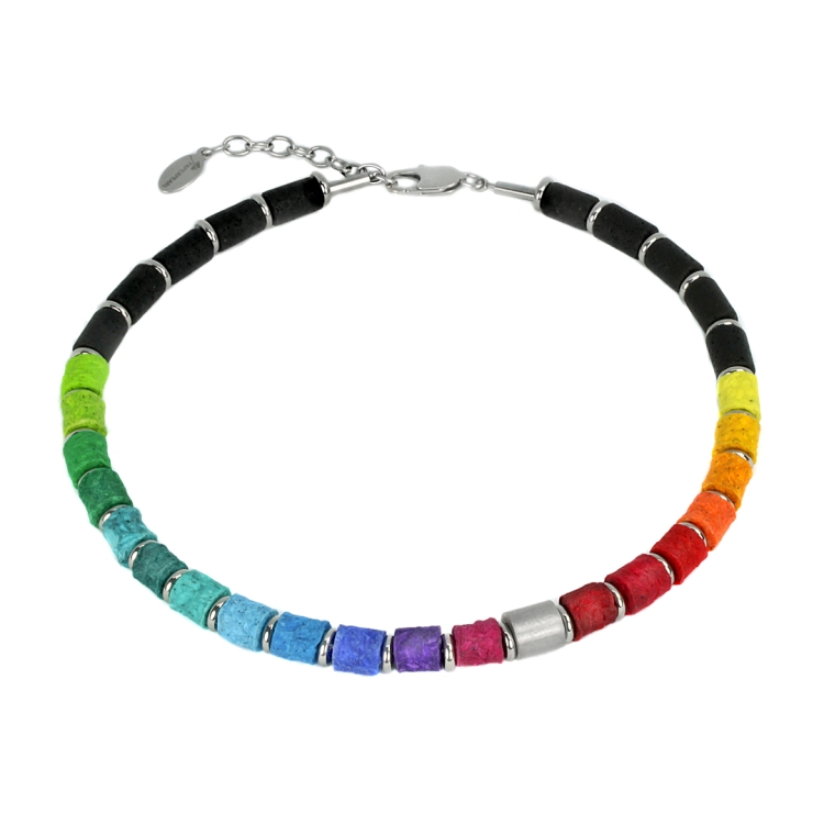 Collier BLACK TAO titan - rubin