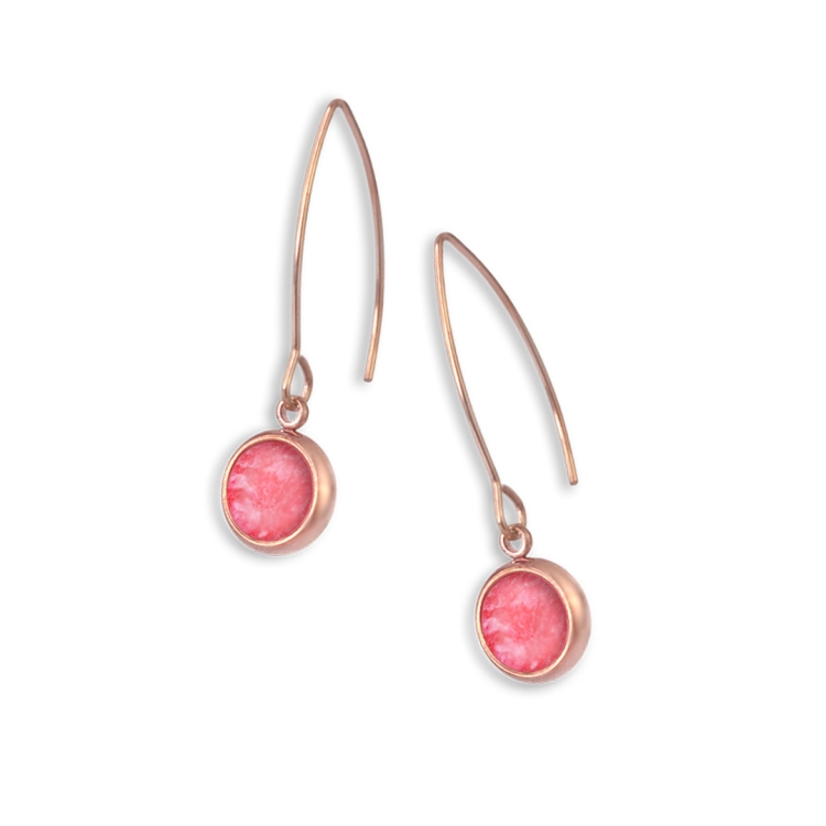Paar Ohrringe ALAS S, roségold
