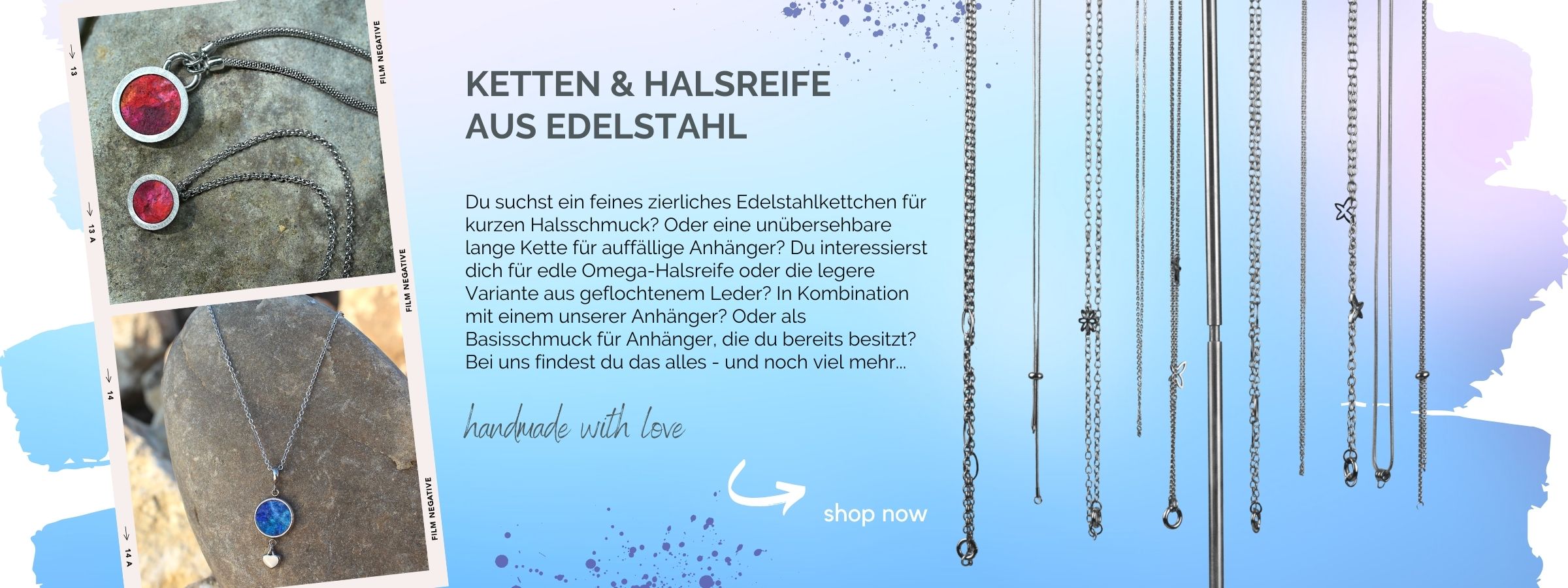 Linjoy Ketten & Halsreife aus Edelstahl